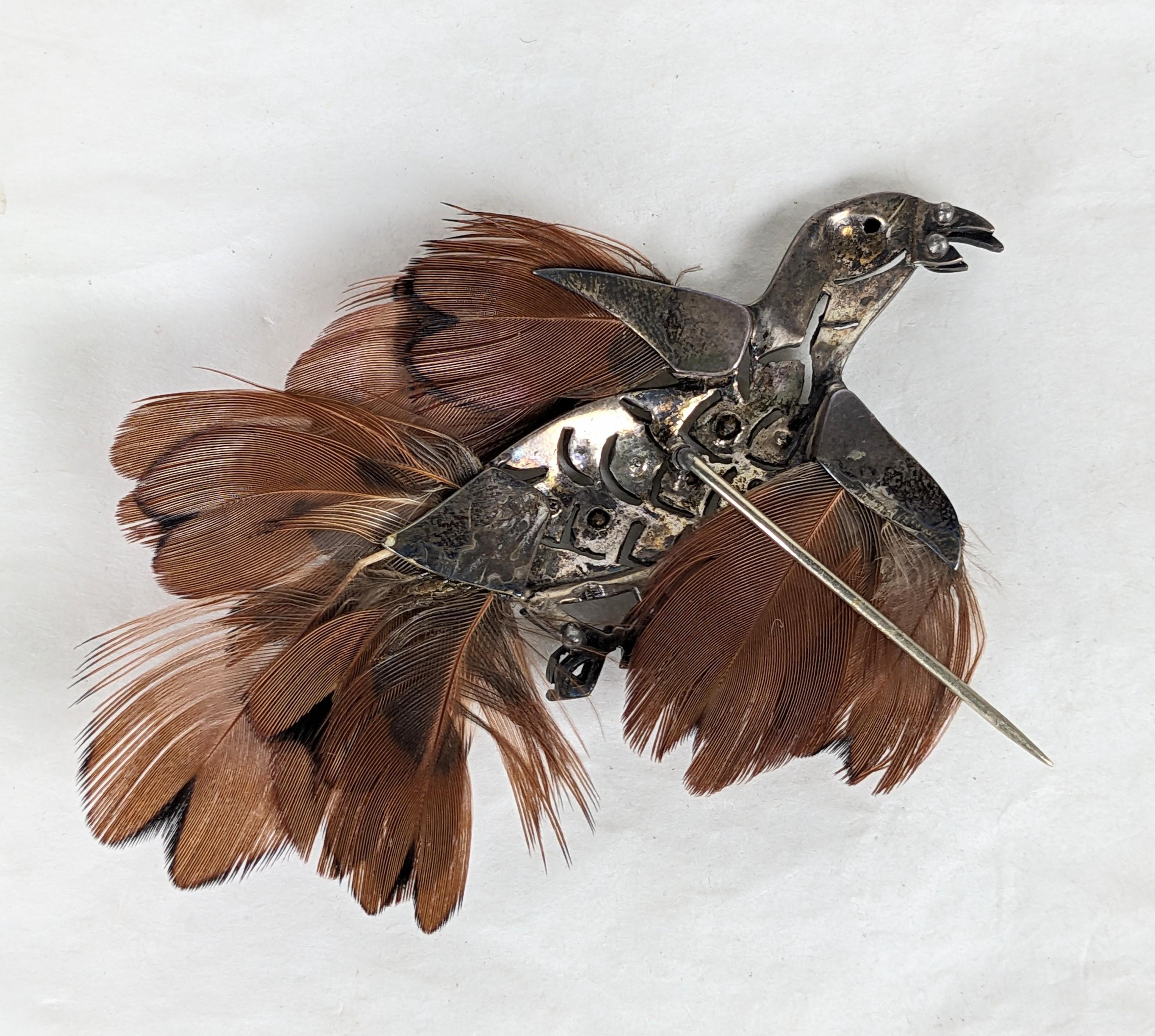 Ungewöhnliche Art Deco Französisch Paste Vogel für Damen oder Herren im Angebot