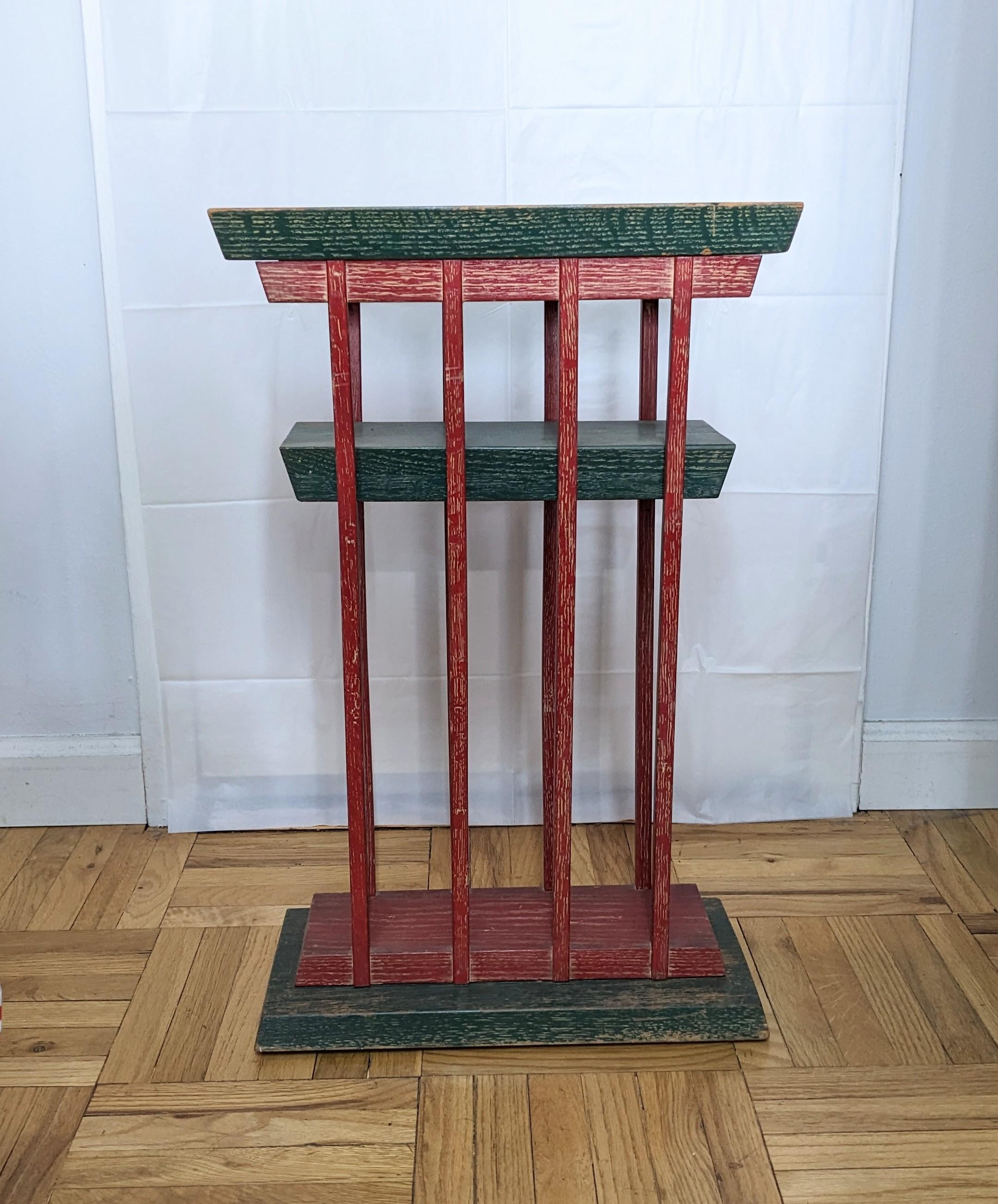 Unusual Art Deco Limed Smoking / Planter Stand In Good Condition For Sale In Riverdale, NY