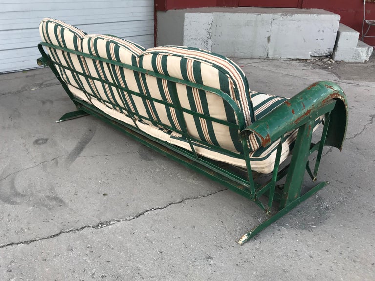 1930's metal hot sale porch glider