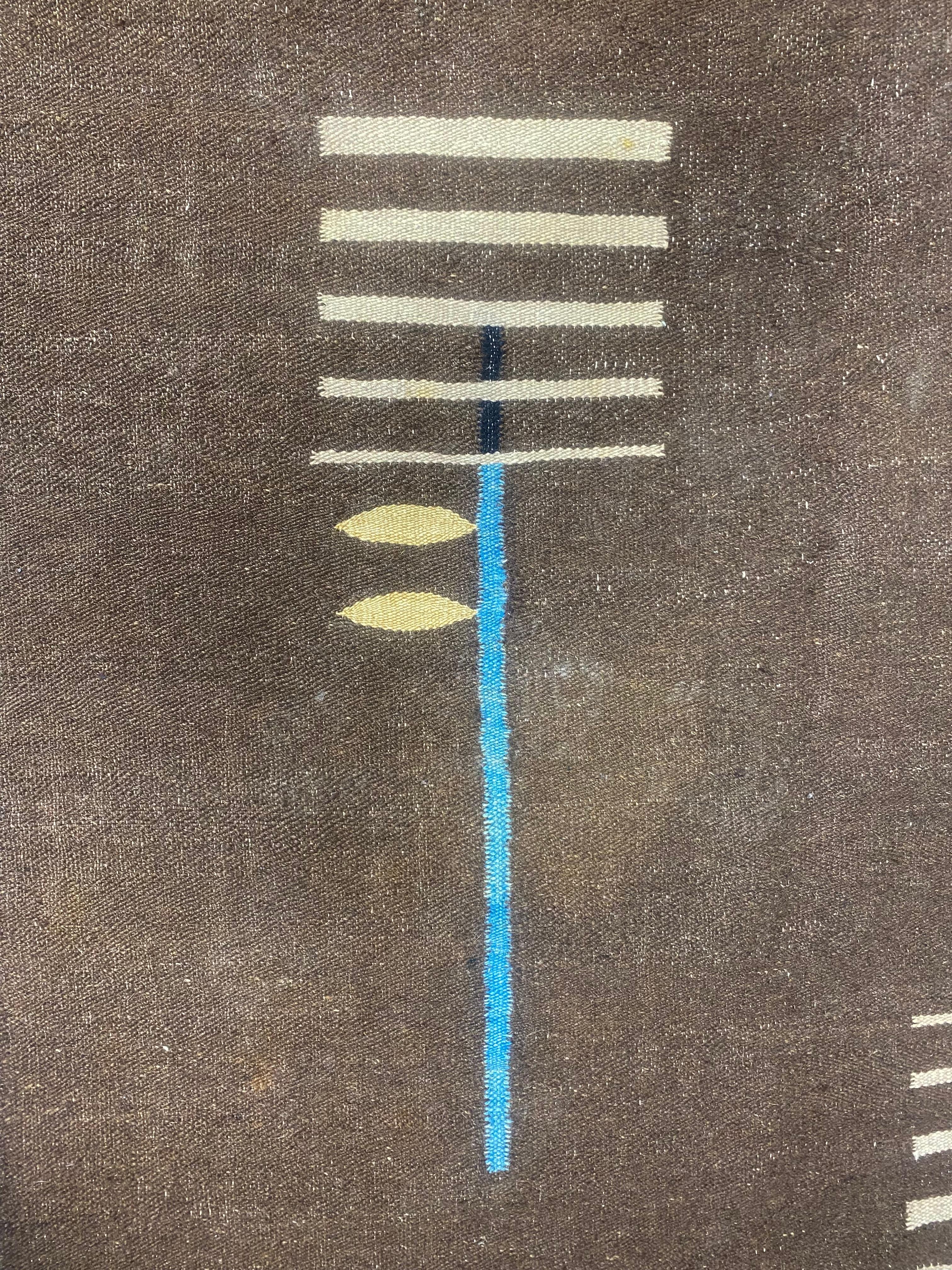 Ungewöhnliche Kunst dECO / Modernist  geometrisch abstrakt  teppich , teppich (Handgeknüpft) im Angebot