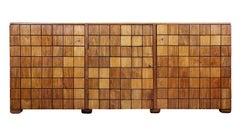 Unusual Art Deco Period Shaped Teak Sideboard