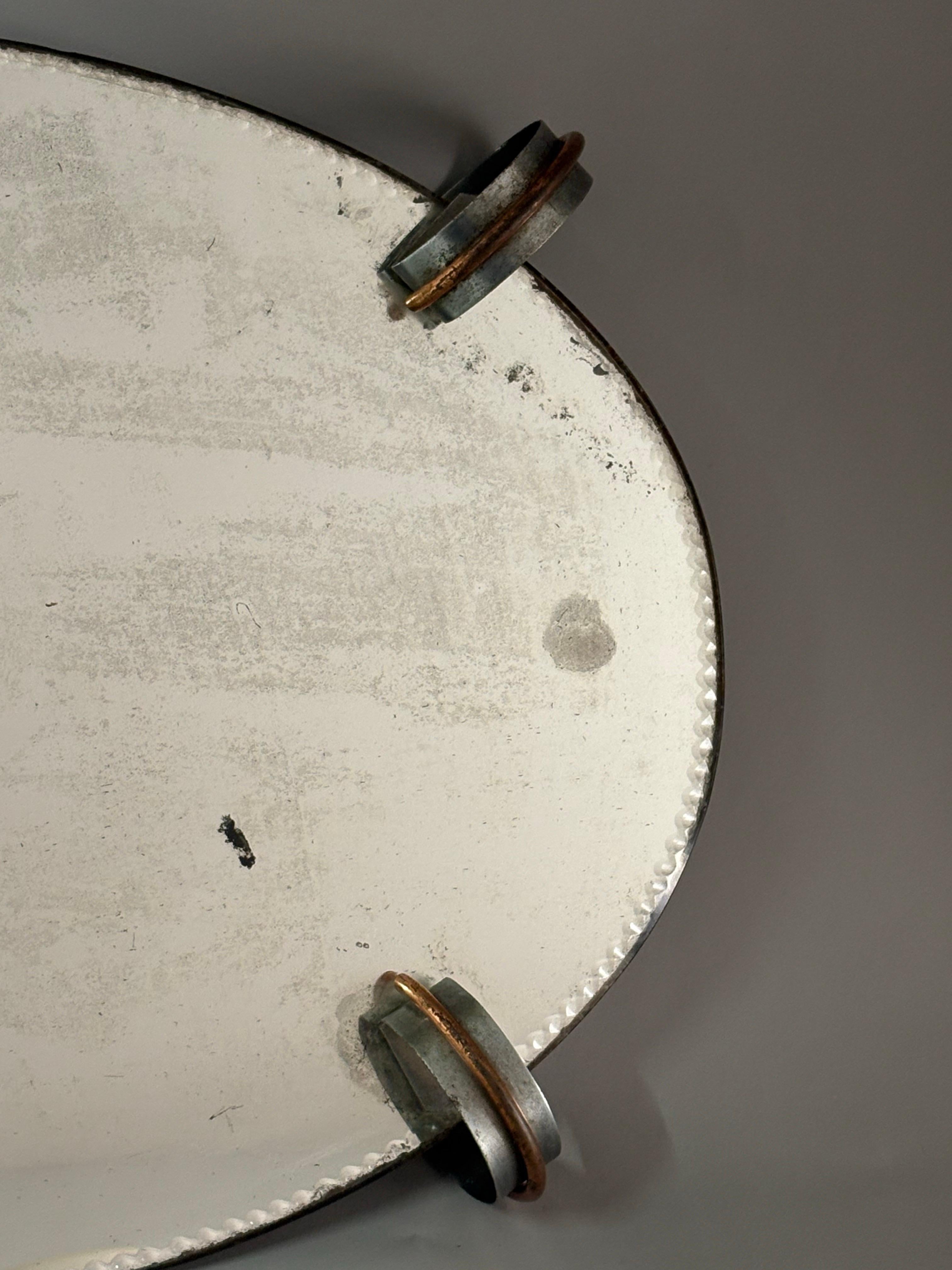 Unusual Art Deco period Surtout-de-table / mirrored plateau/ centerpiece en venta 1