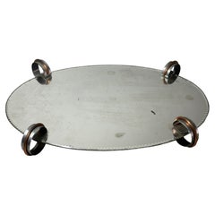 Unusual Art Deco period Surtout-de-table / mirrored plateau/ centerpiece