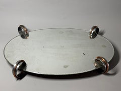 Unusual Art Deco period Surtout-de-table / mirrored plateau/ centerpiece