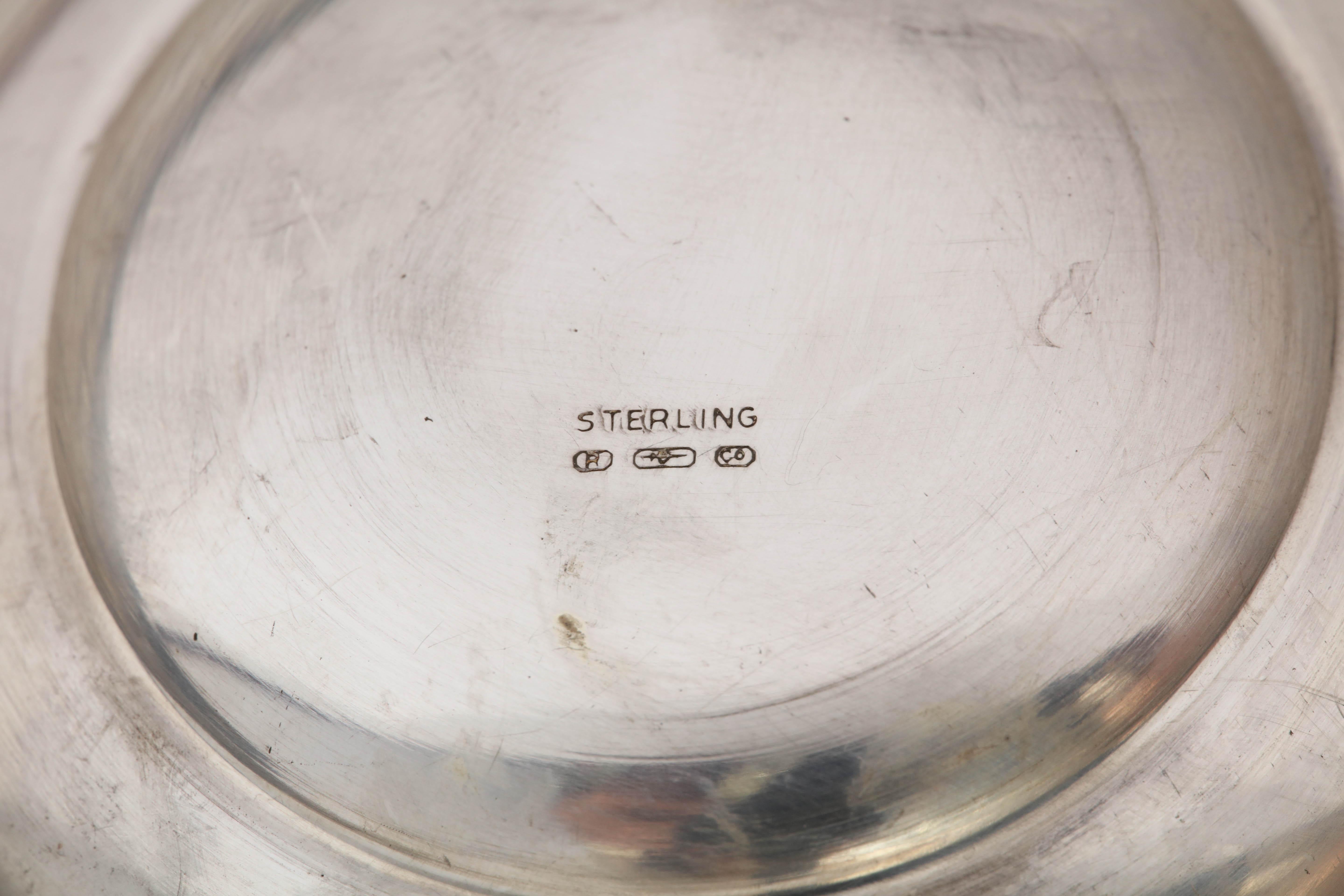 Mid-20th Century Unusual Art Deco Sterling Silver Mounted Honey Jar with Original Honey Spoon