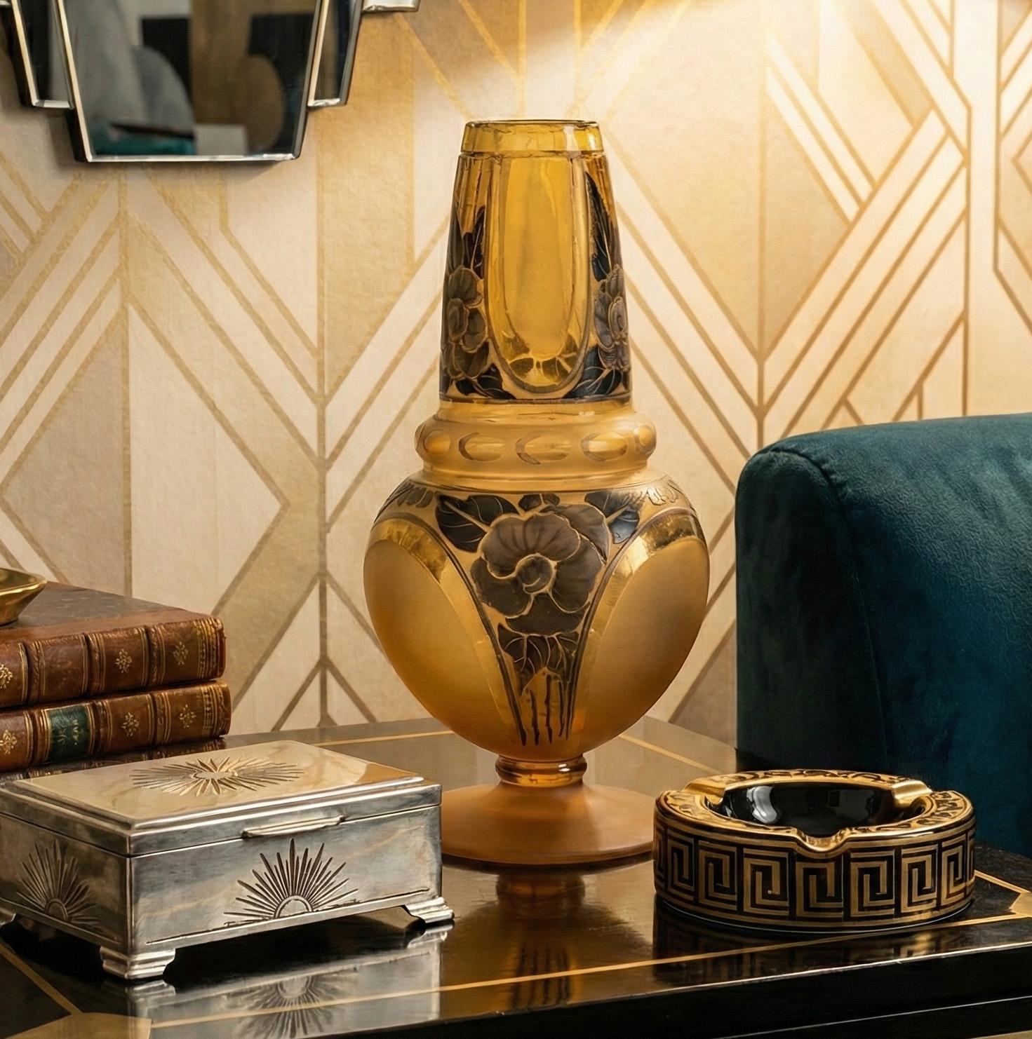 XX secolo Insolito vaso ART DECO di D'Argyl, Parigi, 1928 circa in vendita