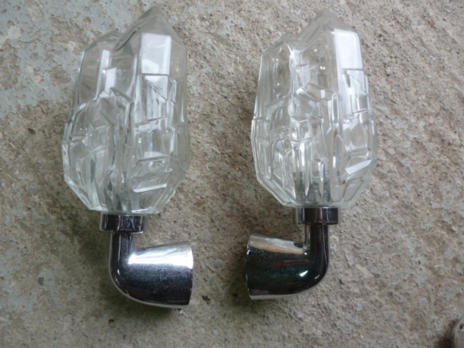 Unusual Art Deco Wall Lights, 20th Century In Good Condition For Sale In London, GB