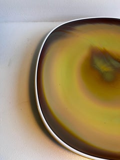 Unusual Art Glass Charger, circa 1960s