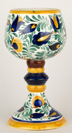 Insolito vaso a calice con piede di Schwaz, Austria, arte e artigianato