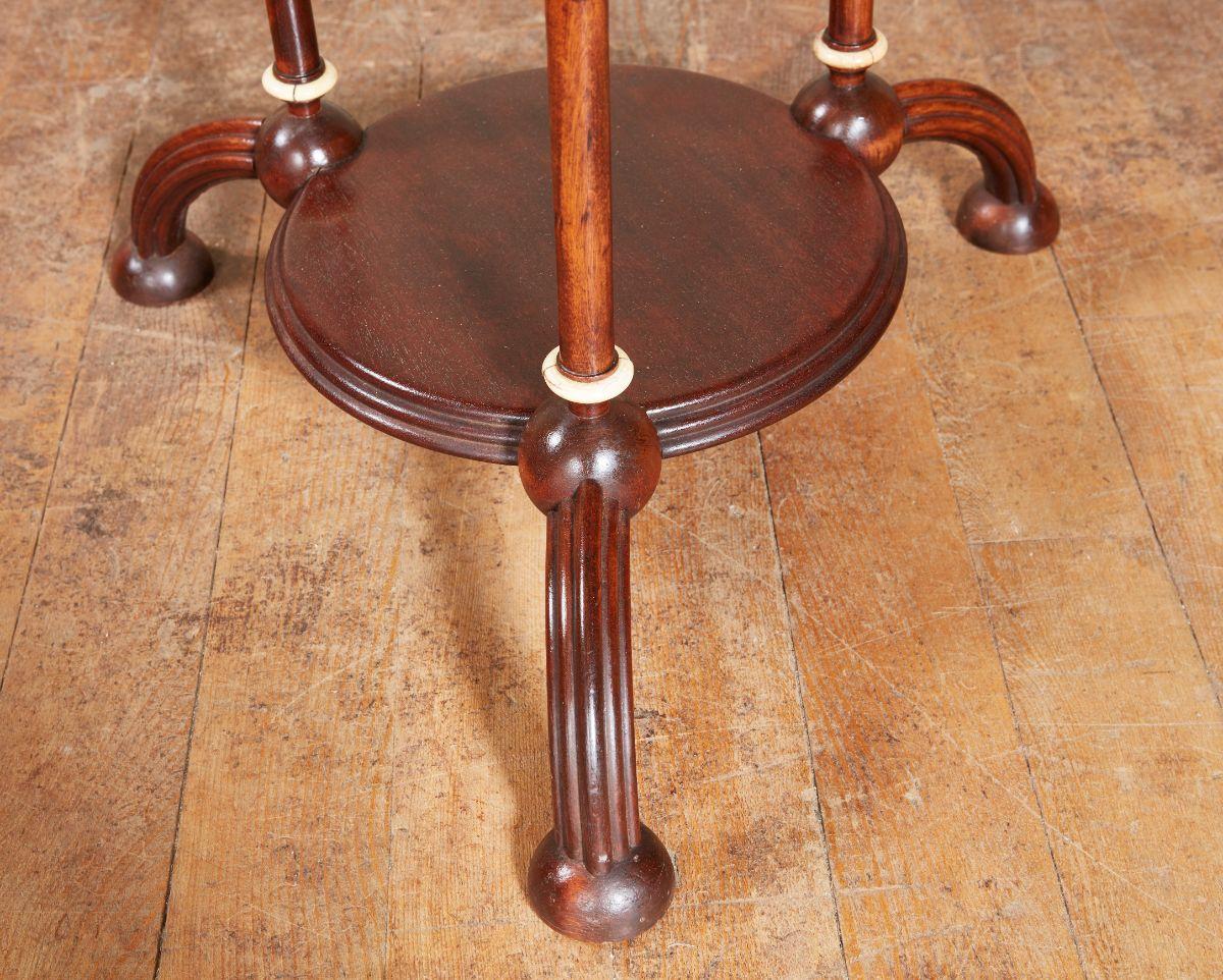 Turned Unusual Arts & Crafts Table by Howard and Sons For Sale