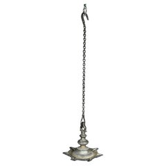 Insolito recipiente per cenere in bronzo appeso di artigianato artistico, dopo Handel / Tiffany