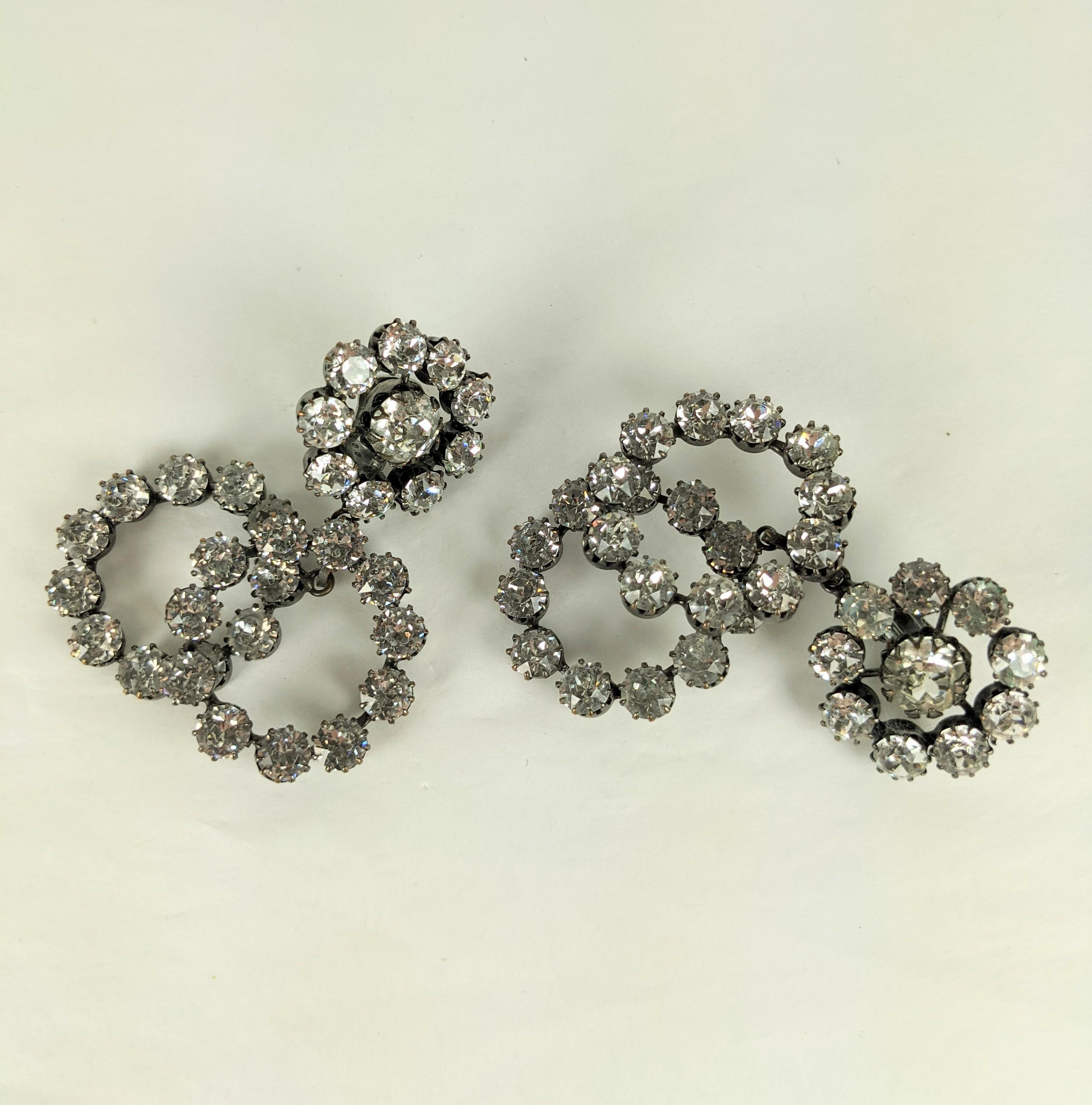 large crystal hoop earrings