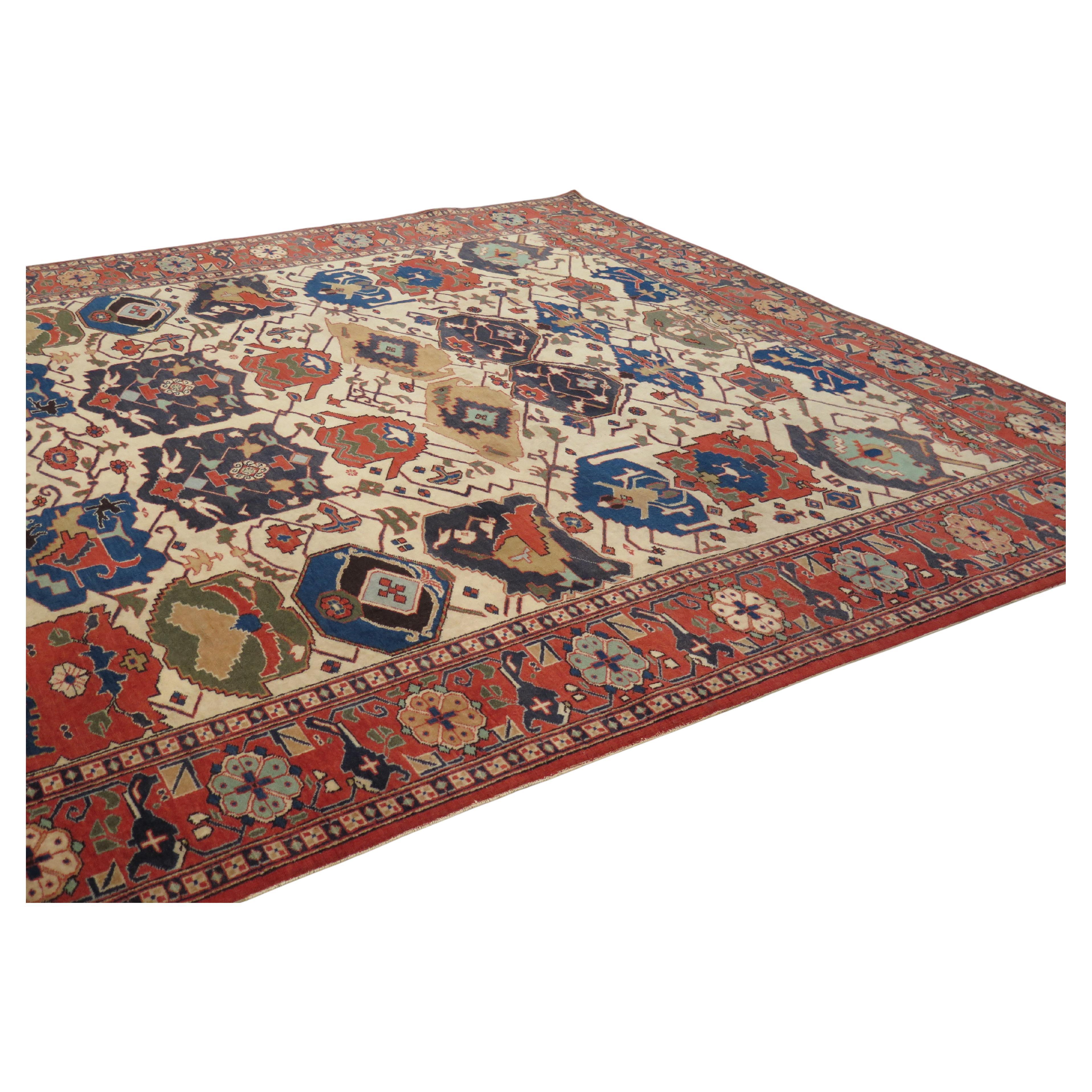 Unusual Azerbaijani Carpet, c. 1930 For Sale