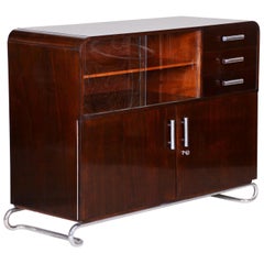 Antique Unusual Bauhaus Mahogany Sideboard by Mücke - Melder, Czechia 'Bohemia', 1930s