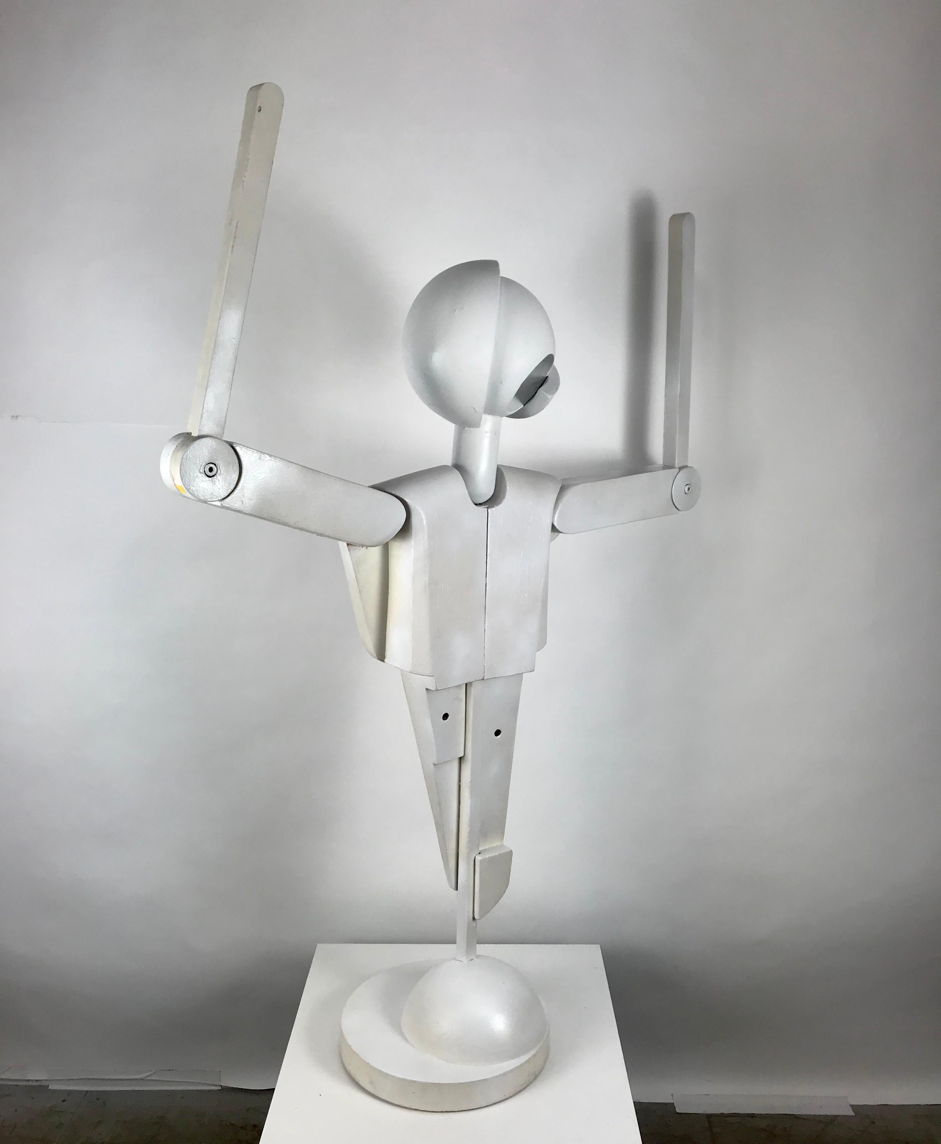 Mannequin articulé cubiste inhabituel de style Bauhaus d'après Oskar Schlemmer en vente 4