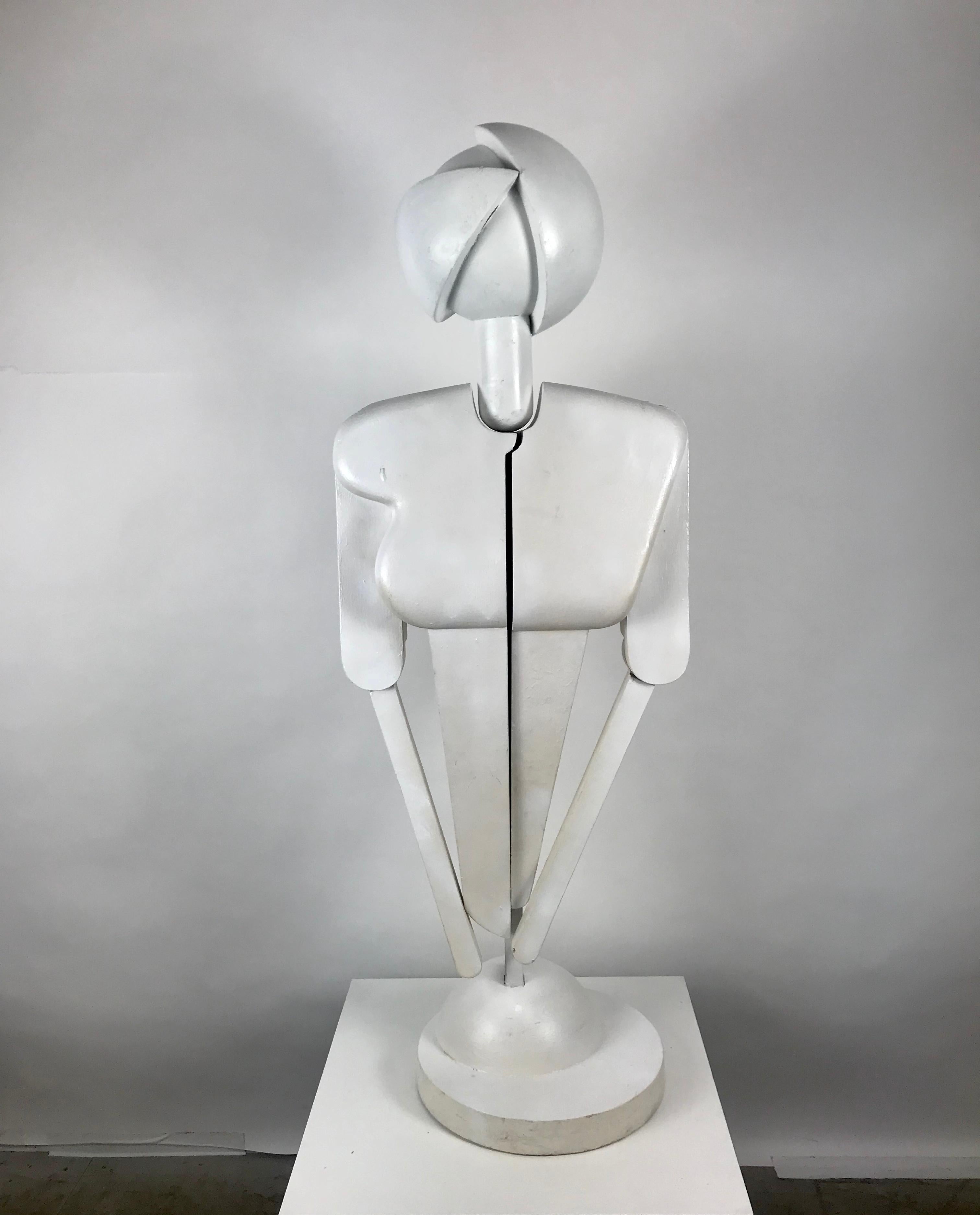 Mannequin articulé cubiste inhabituel de style Bauhaus d'après Oskar Schlemmer Bon état - En vente à Buffalo, NY