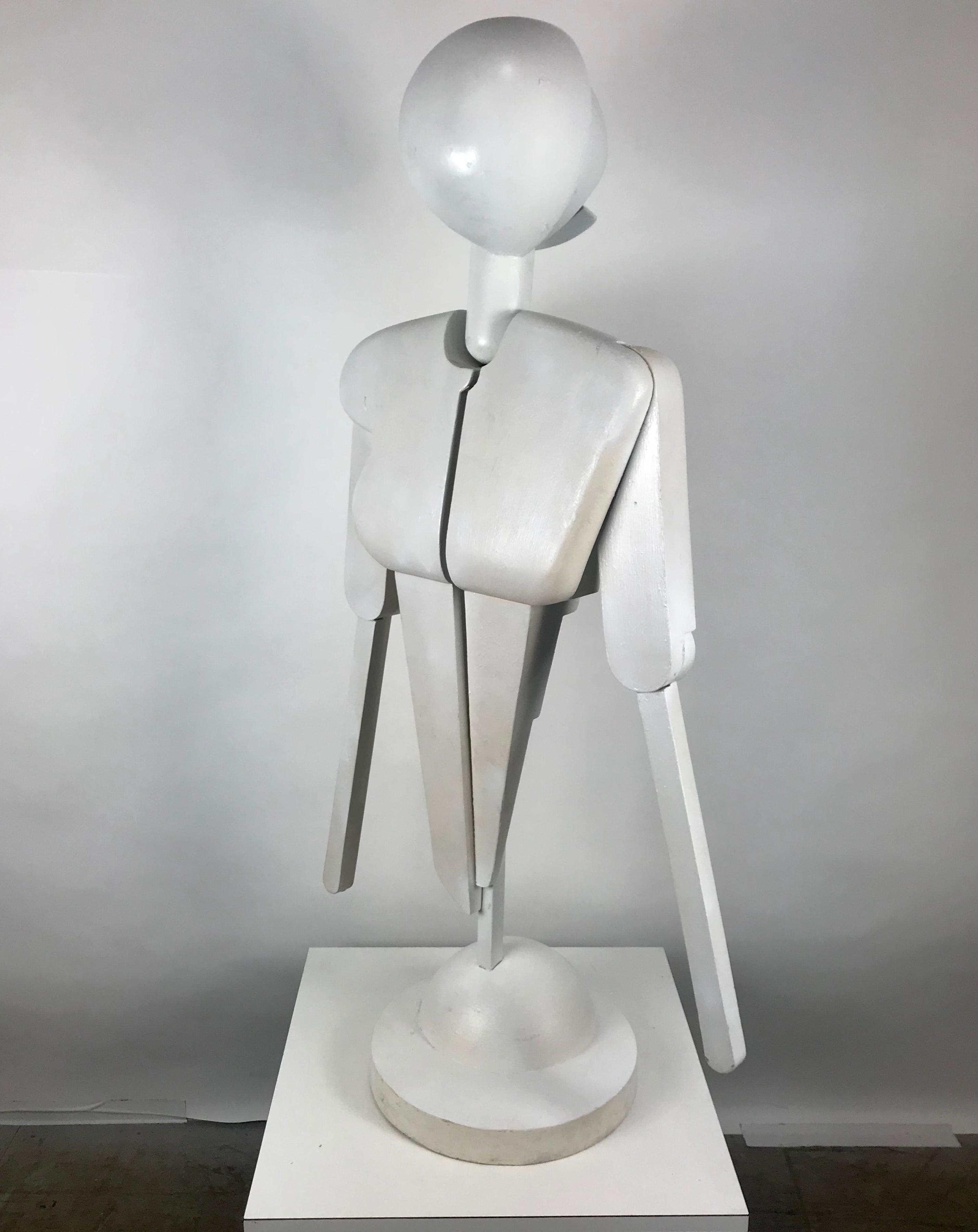 Fiberglass Unusual Bauhaus Style Cubist Articulated Mannequin after Oskar Schlemmer For Sale