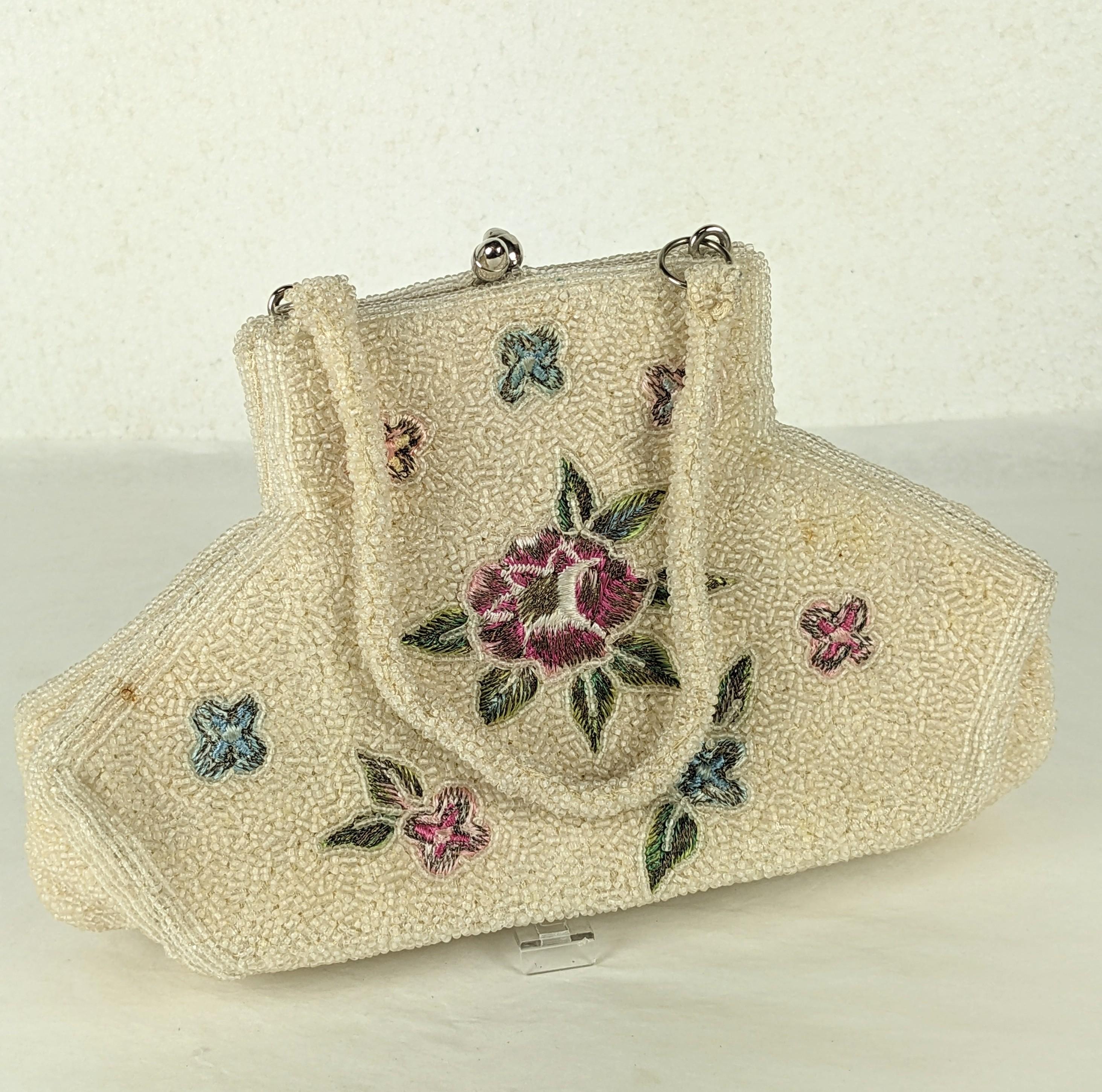 Unusual Beaded and Embroidered Bag, Charlet Bags In Good Condition For Sale In New York, NY