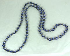 Unusual Bohemian Czech Iris Crystal Sautoir