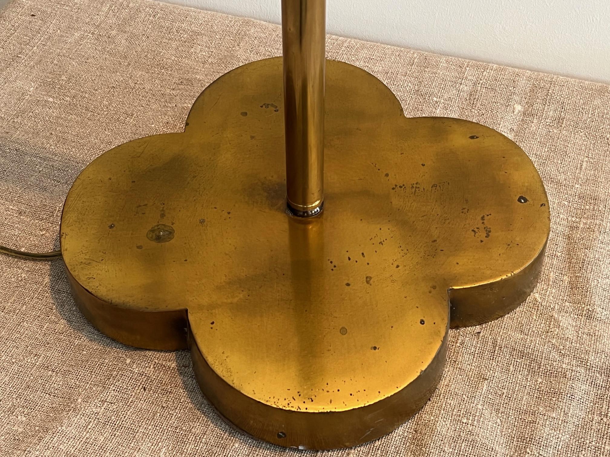 Unusual Brass Reading Lamp, ca' 1970's In Good Condition In St.Petersburg, FL