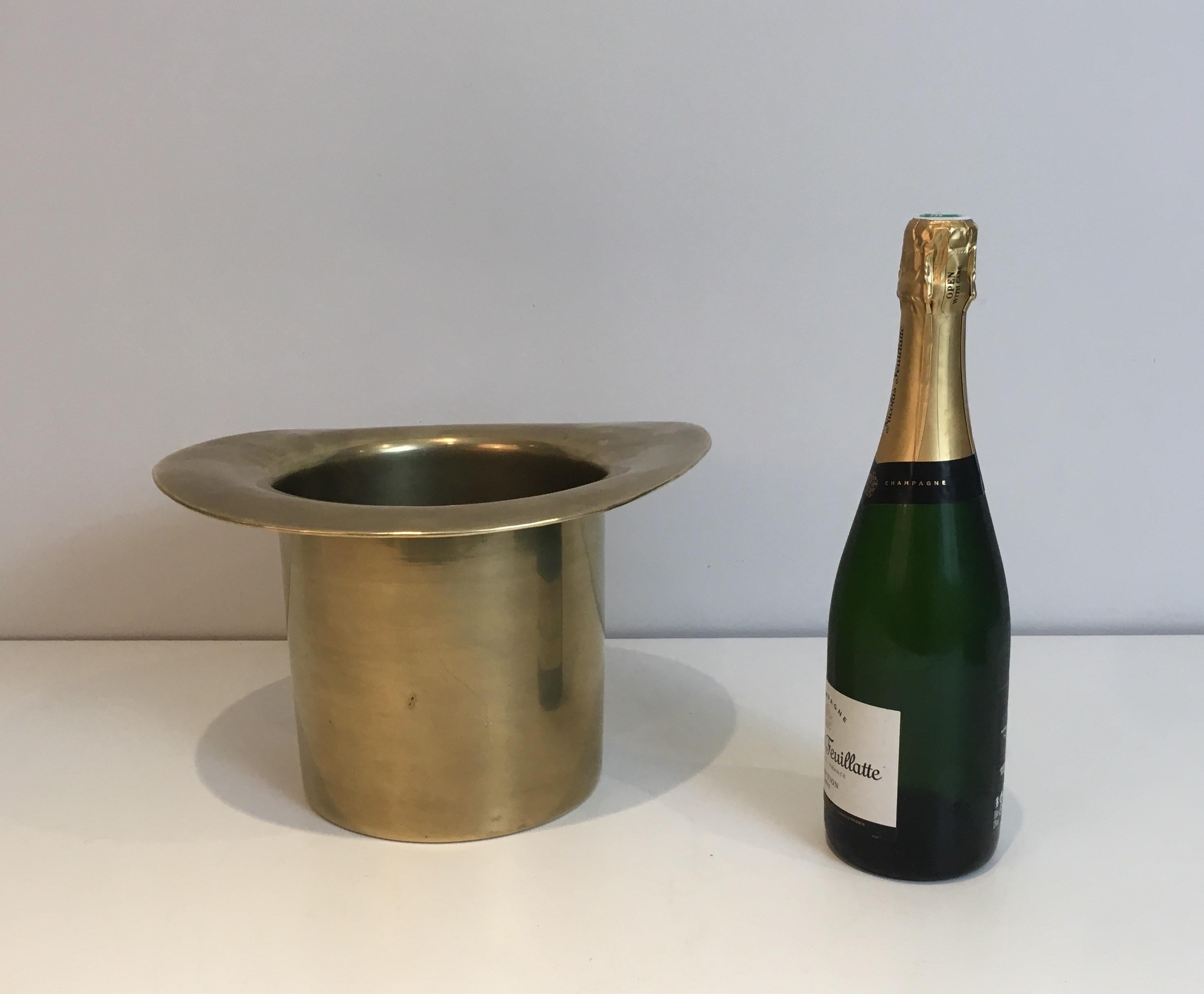 champagne bucket brass