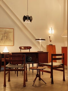 Unusual Brazilian Modern Jacaranda Wood Chairs