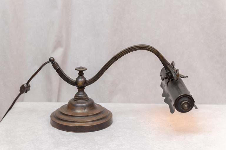 Unusual Bronze Desk/ Piano Lamp, circa 1910 at 1stDibs | bronze piano ...