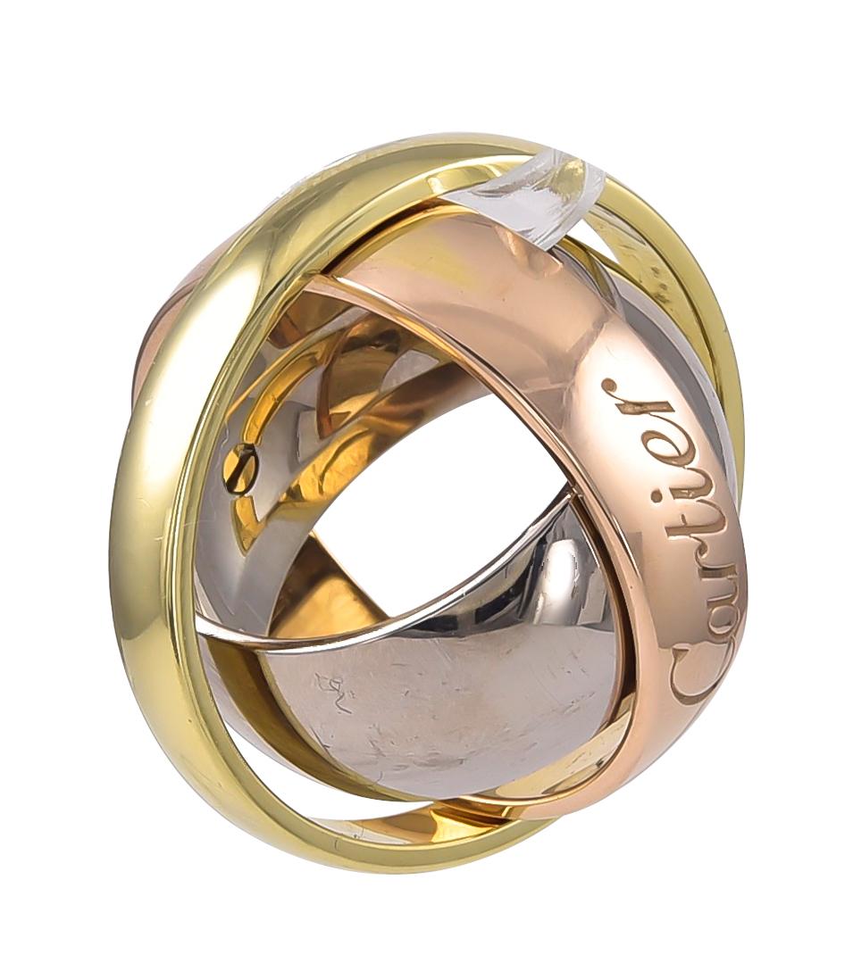Unusual Cartier Gold Trinity Ring In Excellent Condition In New York, NY
