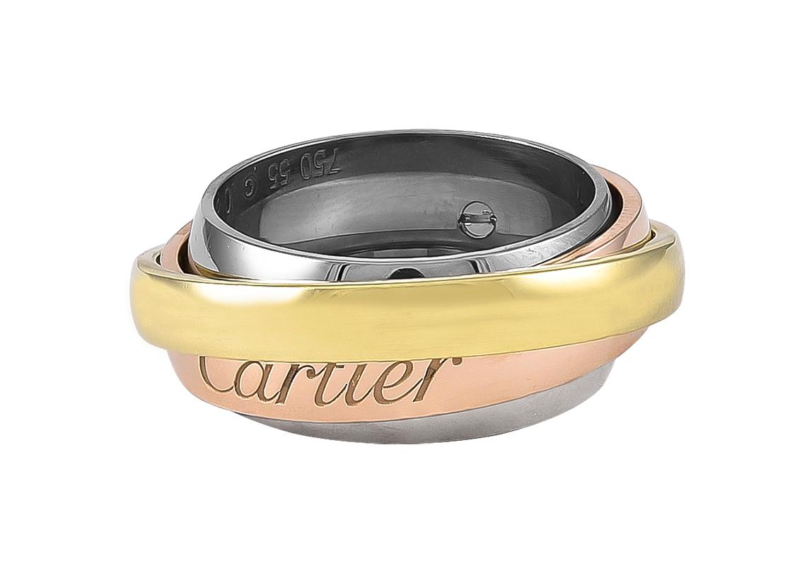 Unusual Cartier Gold Trinity Ring 1