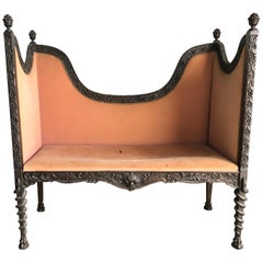 Antique Unusual Carved Turn of the Century Settee / Loveseat