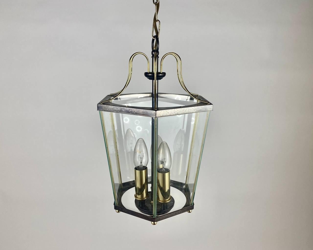 Belgian Unusual Ceiling Lantern/Chandelier by Massive, Belgium, Vintage For Sale