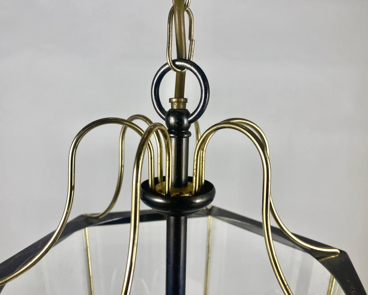 Unusual Ceiling Lantern/Chandelier by Massive, Belgium, Vintage For Sale 2