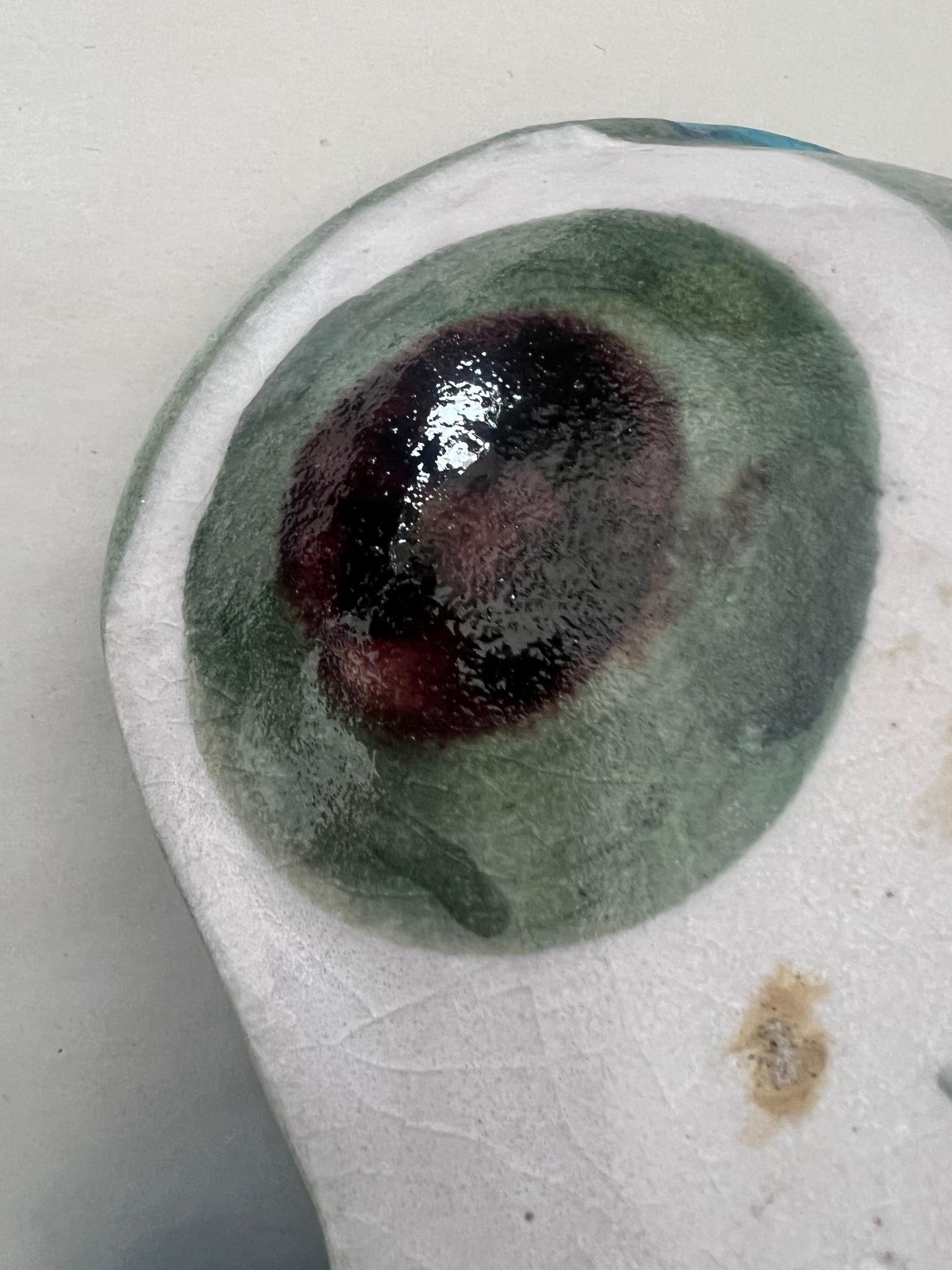 Unusual Ceramic Bowl By Gambone, Italy Ca'1950's For Sale 1