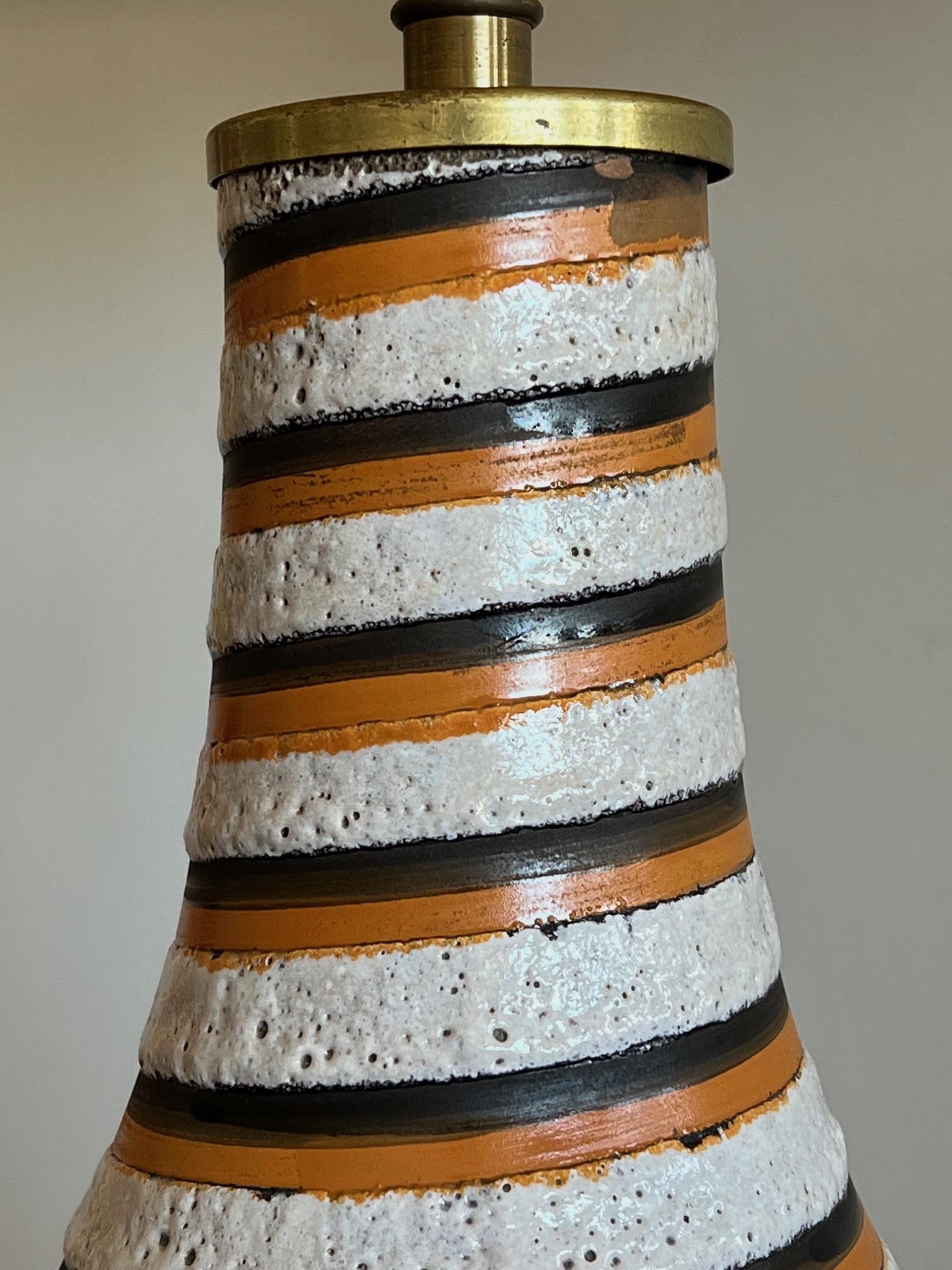 Unusual Ceramic Lamp by Bitossi For Sale 6