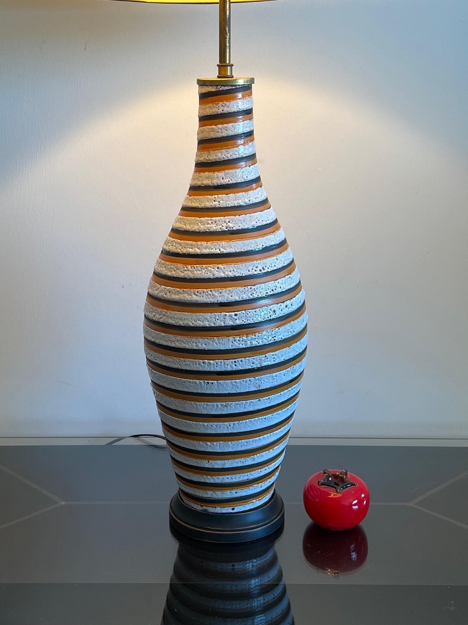 Unusual Ceramic Lamp by Bitossi For Sale 1