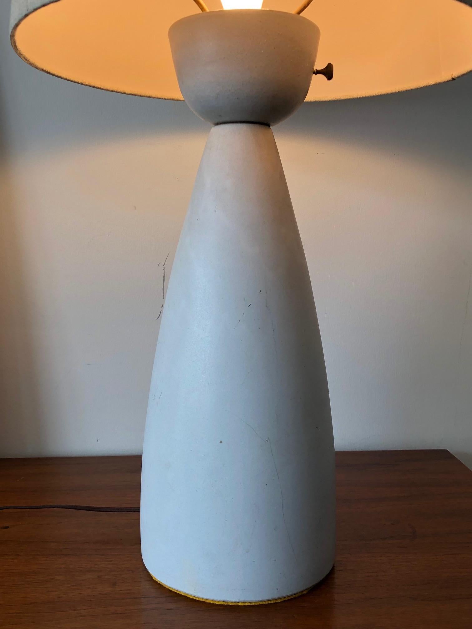 Unusual Ceramic Lamp by Martz For Sale 4