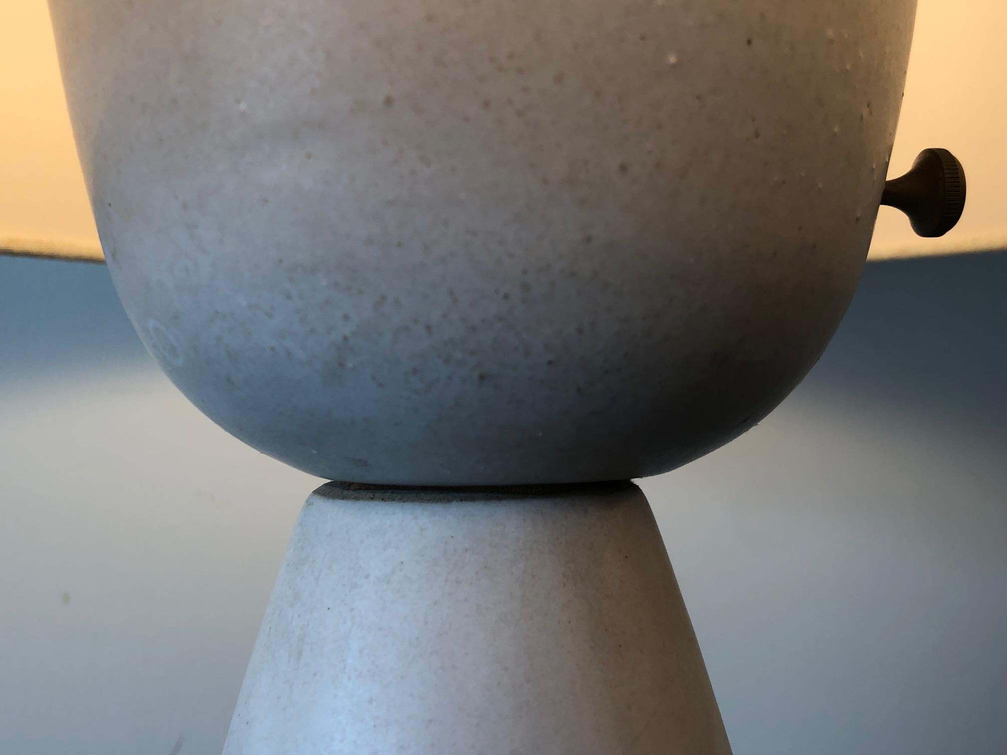 Unusual Ceramic Lamp by Martz For Sale 5
