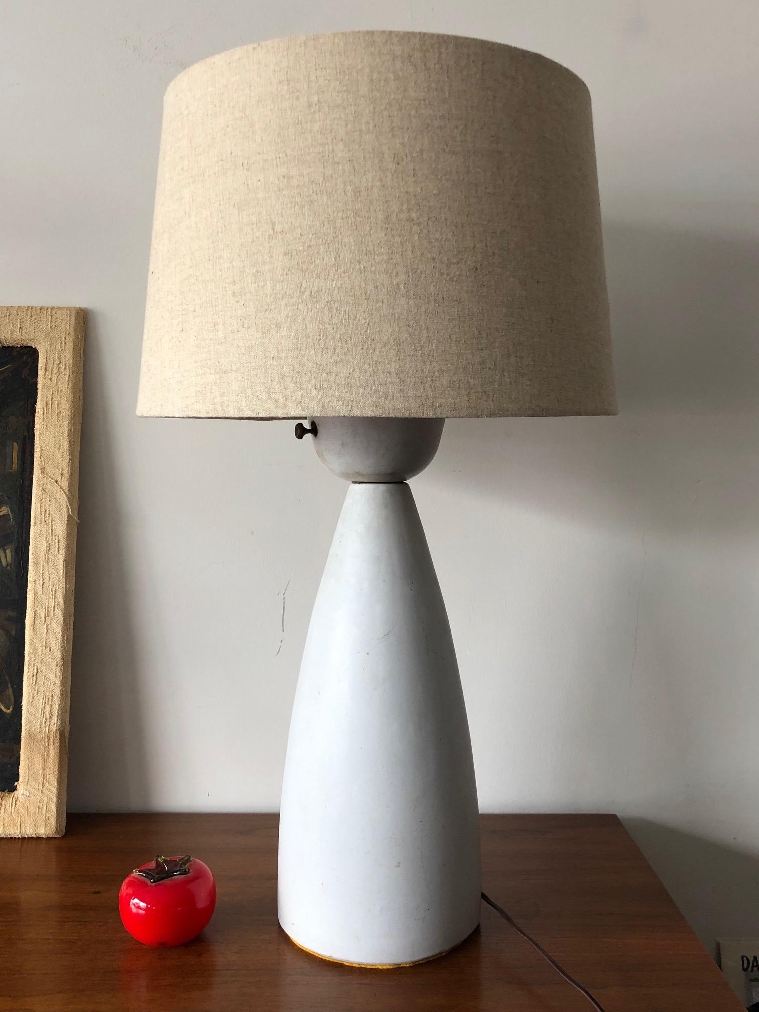 Unusual Ceramic Lamp by Martz In Good Condition For Sale In St.Petersburg, FL
