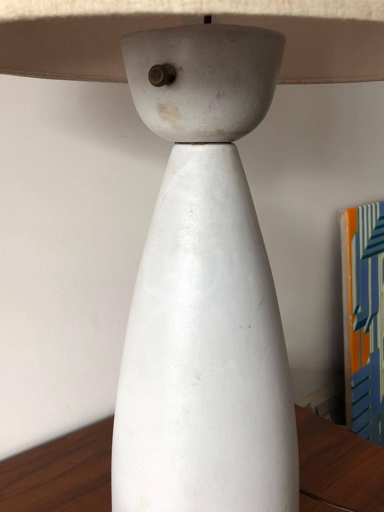 Mid-20th Century Unusual Ceramic Lamp by Martz For Sale