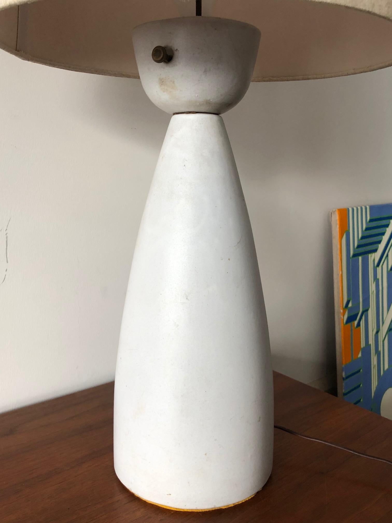 Unusual Ceramic Lamp by Martz For Sale 1