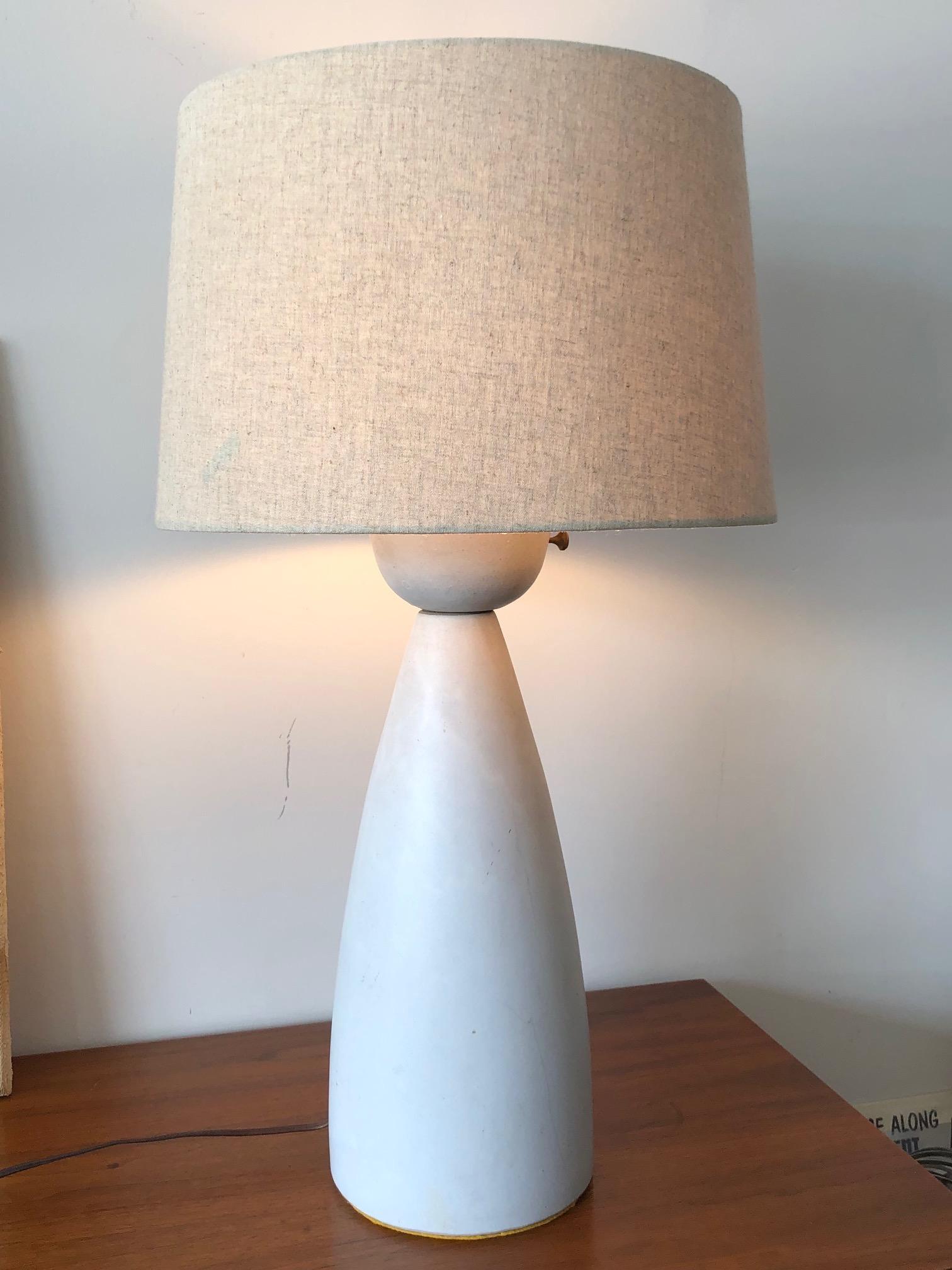 Unusual Ceramic Lamp by Martz For Sale 3