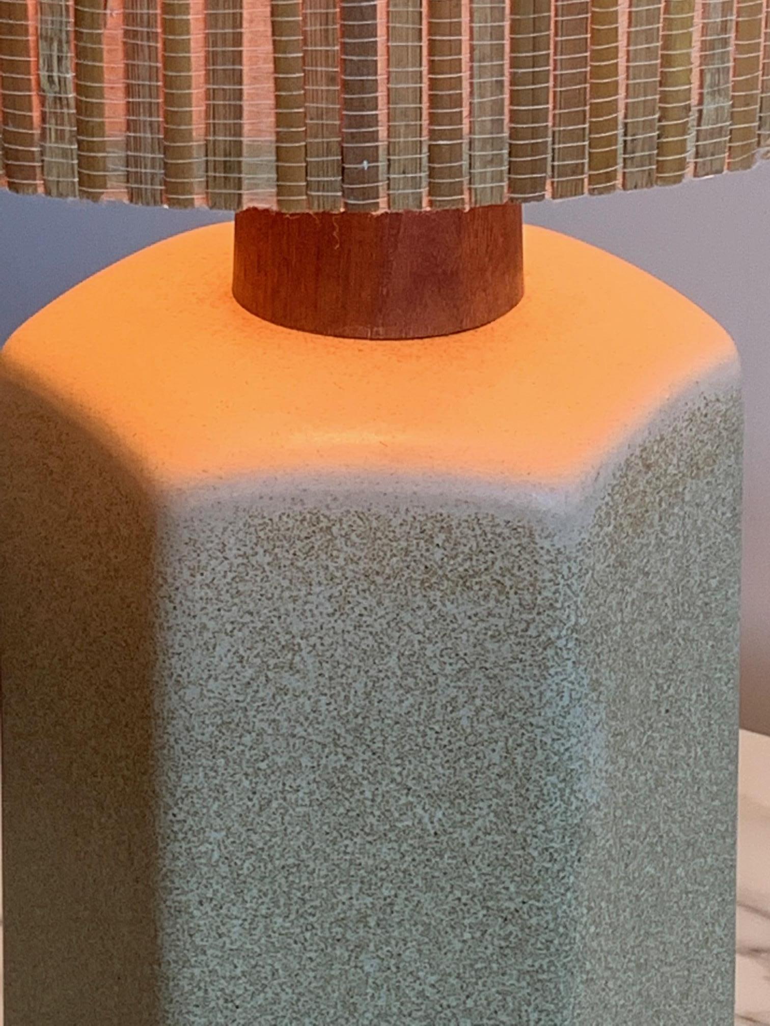 Mid-20th Century Unusual Ceramic Lamp by Martz