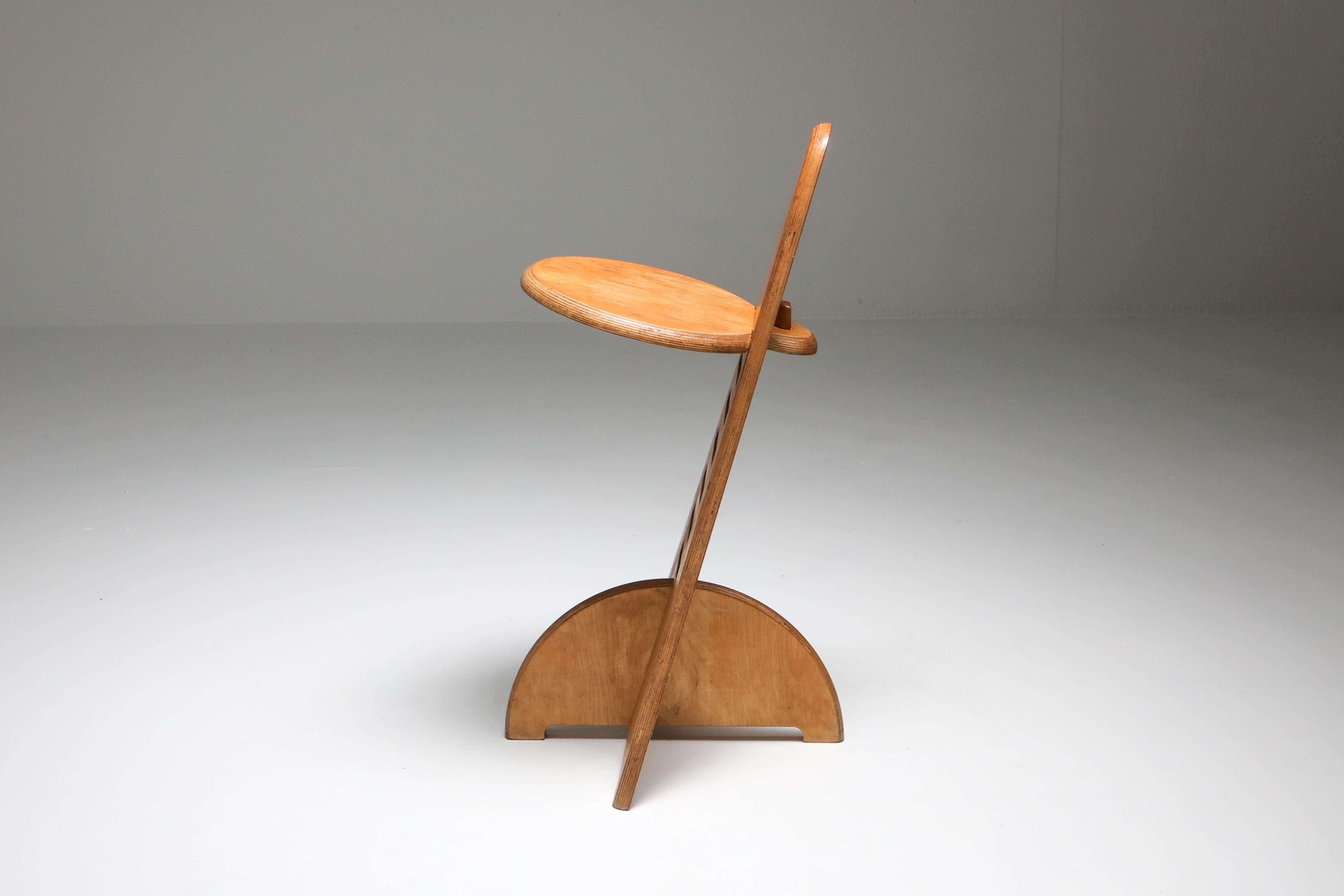Chaise inhabituelle du designer néerlandais Gijs Boelaars pour Lundia Bon état à Antwerp, BE