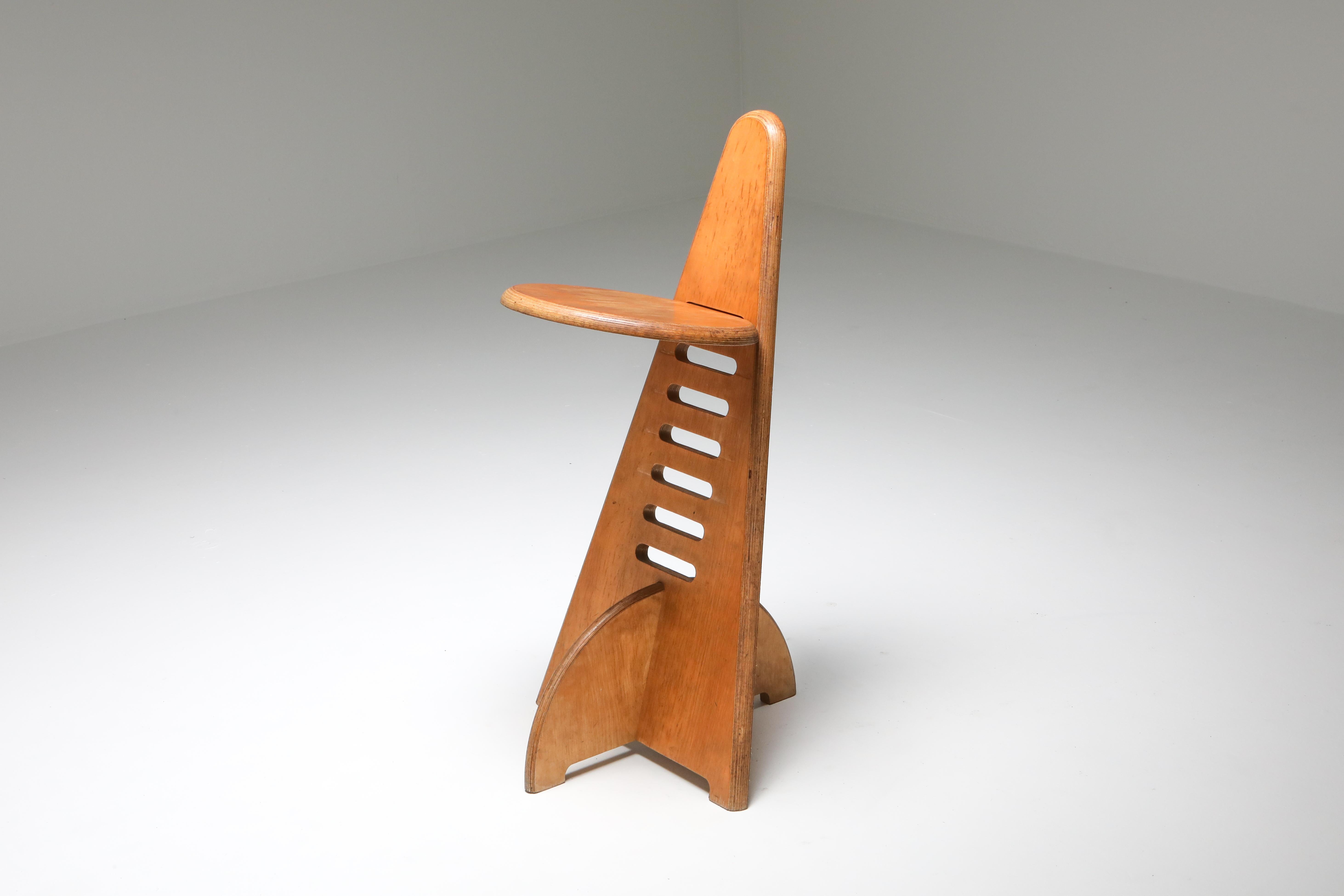 Bouleau Chaise inhabituelle du designer néerlandais Gijs Boelaars pour Lundia