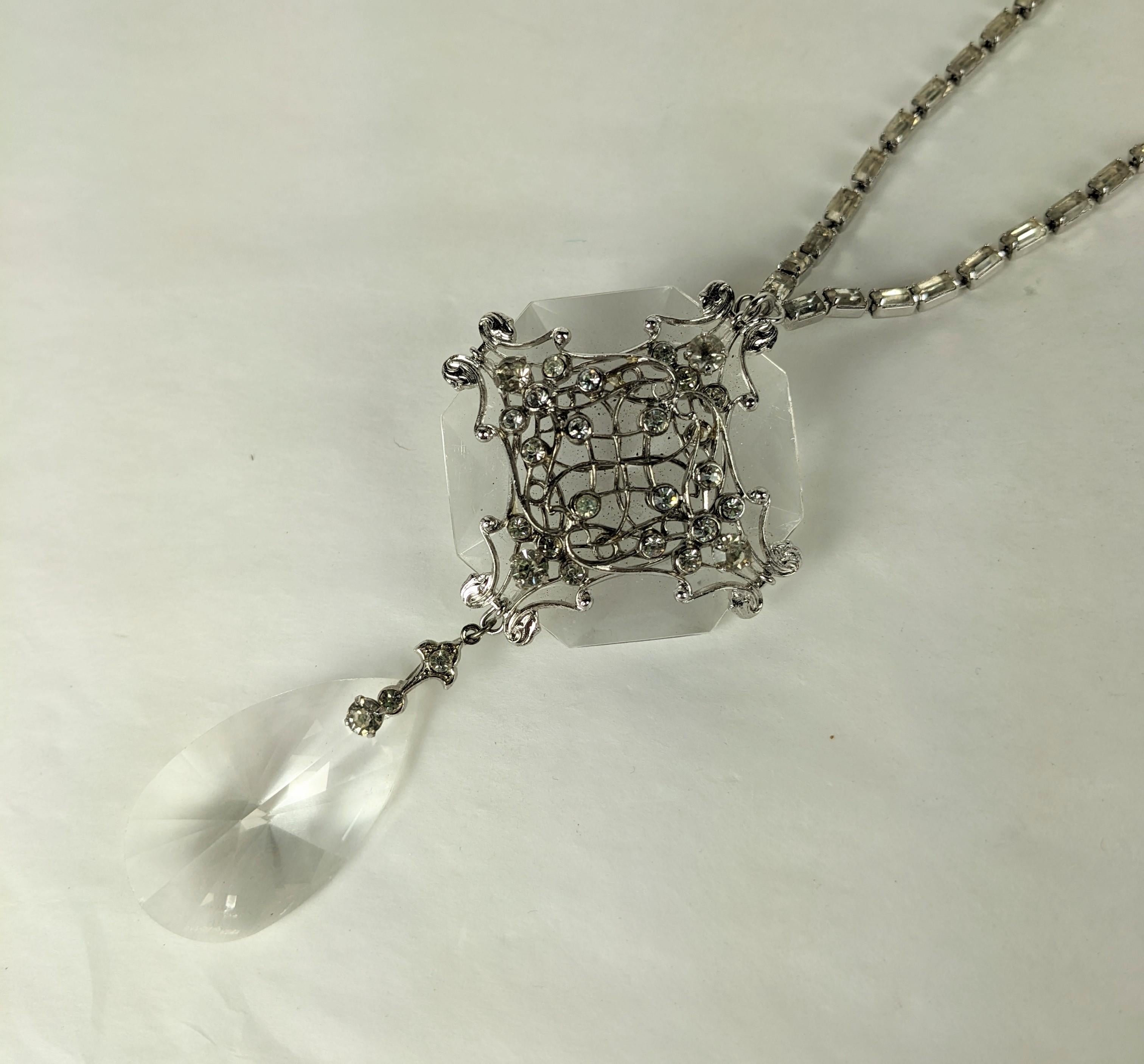 Unusual Chandelier Crystal Pendant by Accessocraft For Sale 2