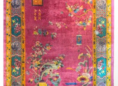 Unusual Chinese Art Deco Rug
