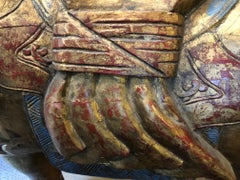 Ungewöhnliche chinesische vergoldete Pferdeskulptur