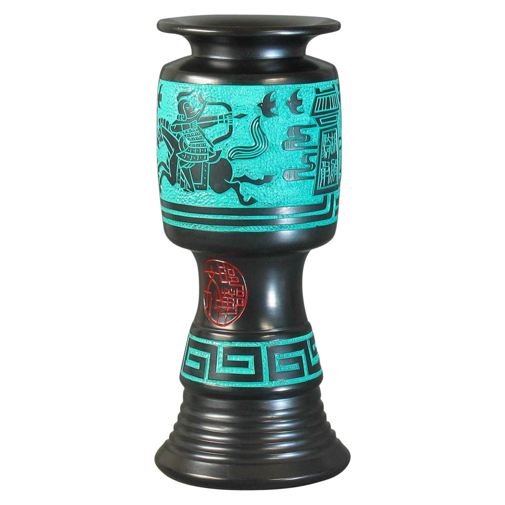 Unusual Chinese Longshan Black Pottery Vase