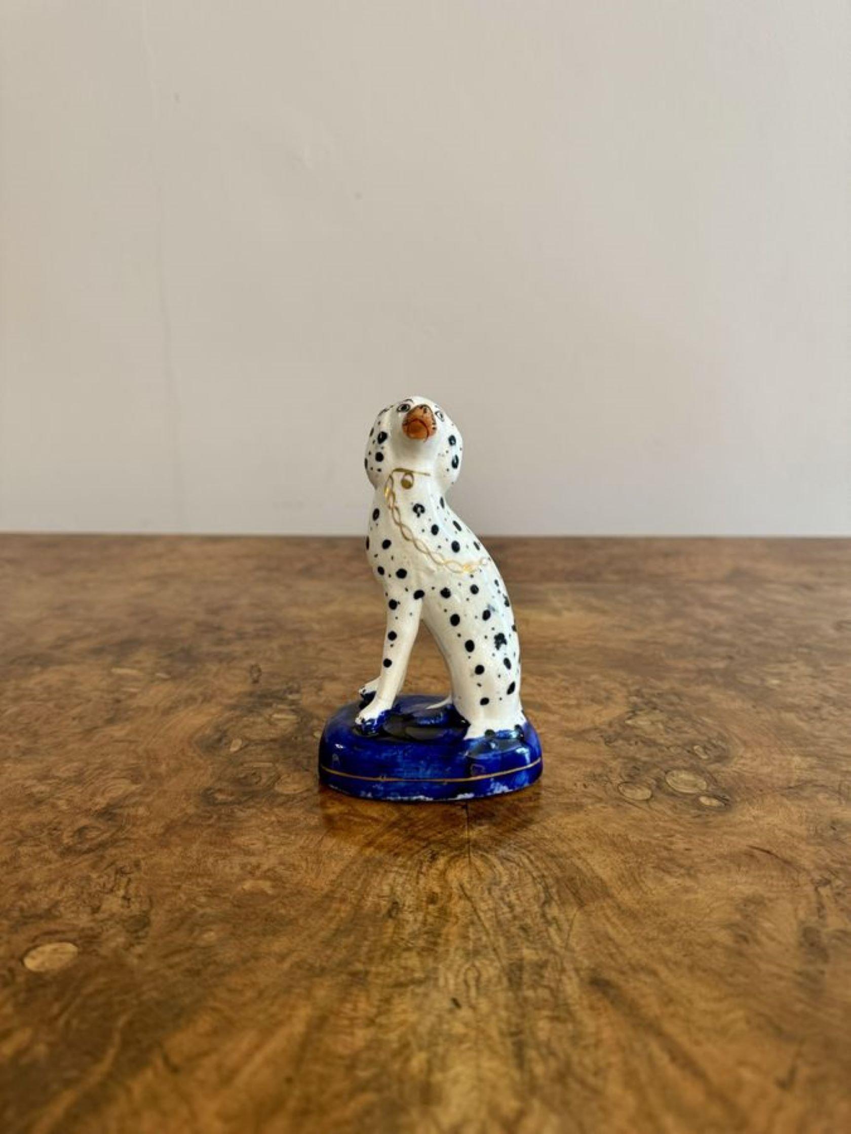 20th Century Unusual collection of five antique Staffordshire dogs  For Sale