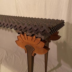 Pieza de colección inusual, roble cerámico  & Tejo Wood, de "El mundo flotante"